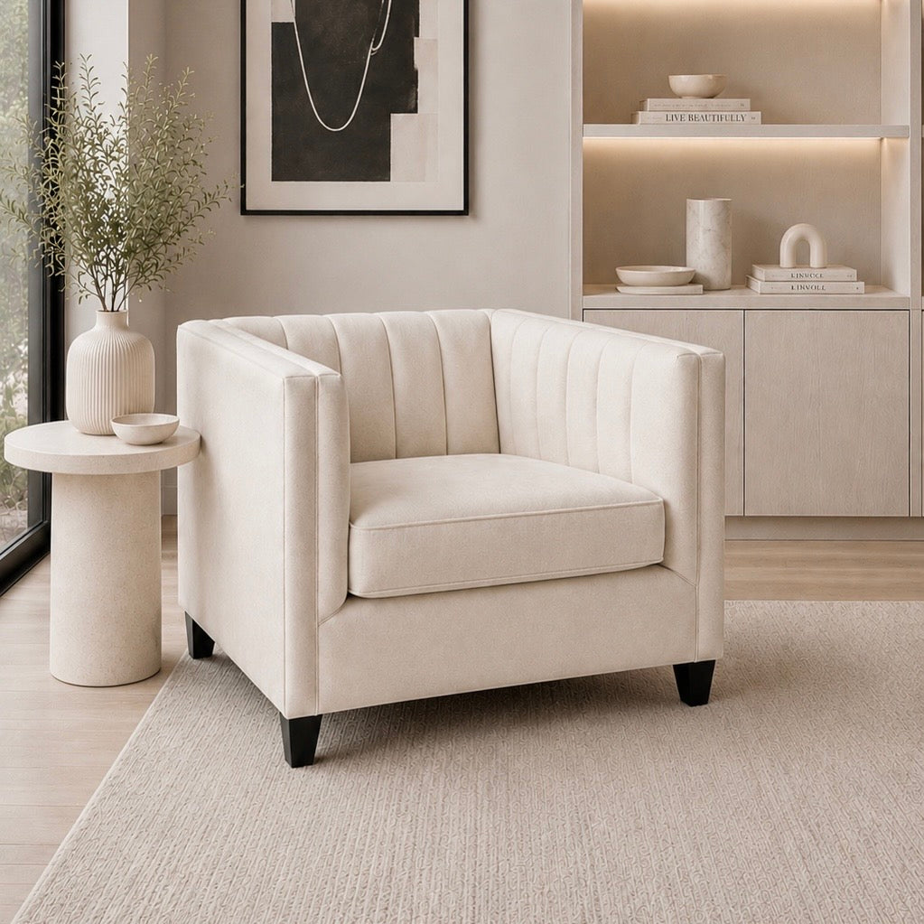 Pickering Chair - Cream Velvet