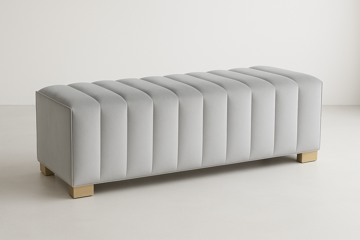 Joyce Bench - Grey Velvet
