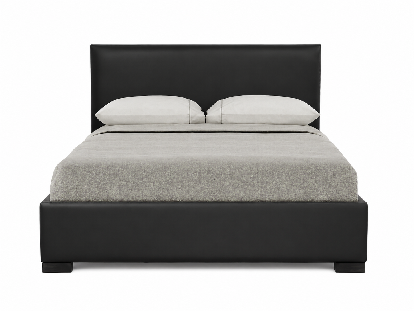 Rosslyn Platform Bed - Black Leatherette