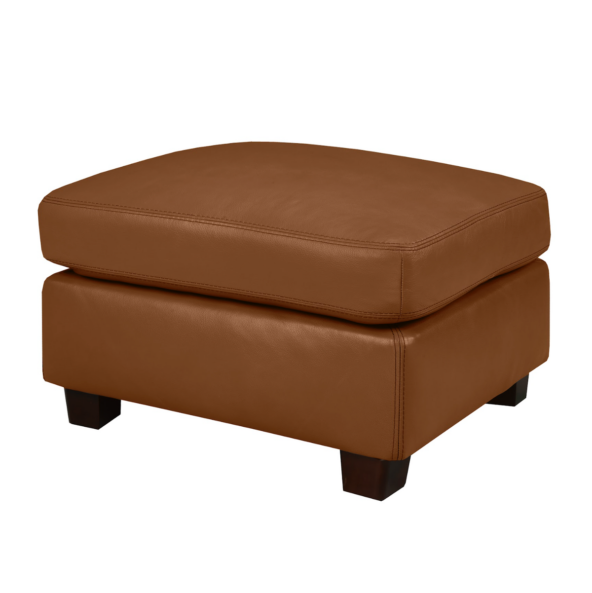 London Ottoman - Saddle Genuine Leather