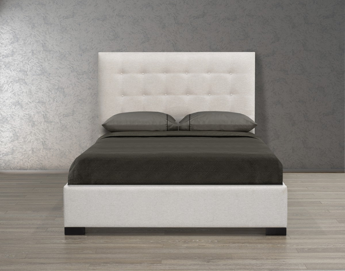 Medina Platform Bed - Ivory - canadianfurniture.live