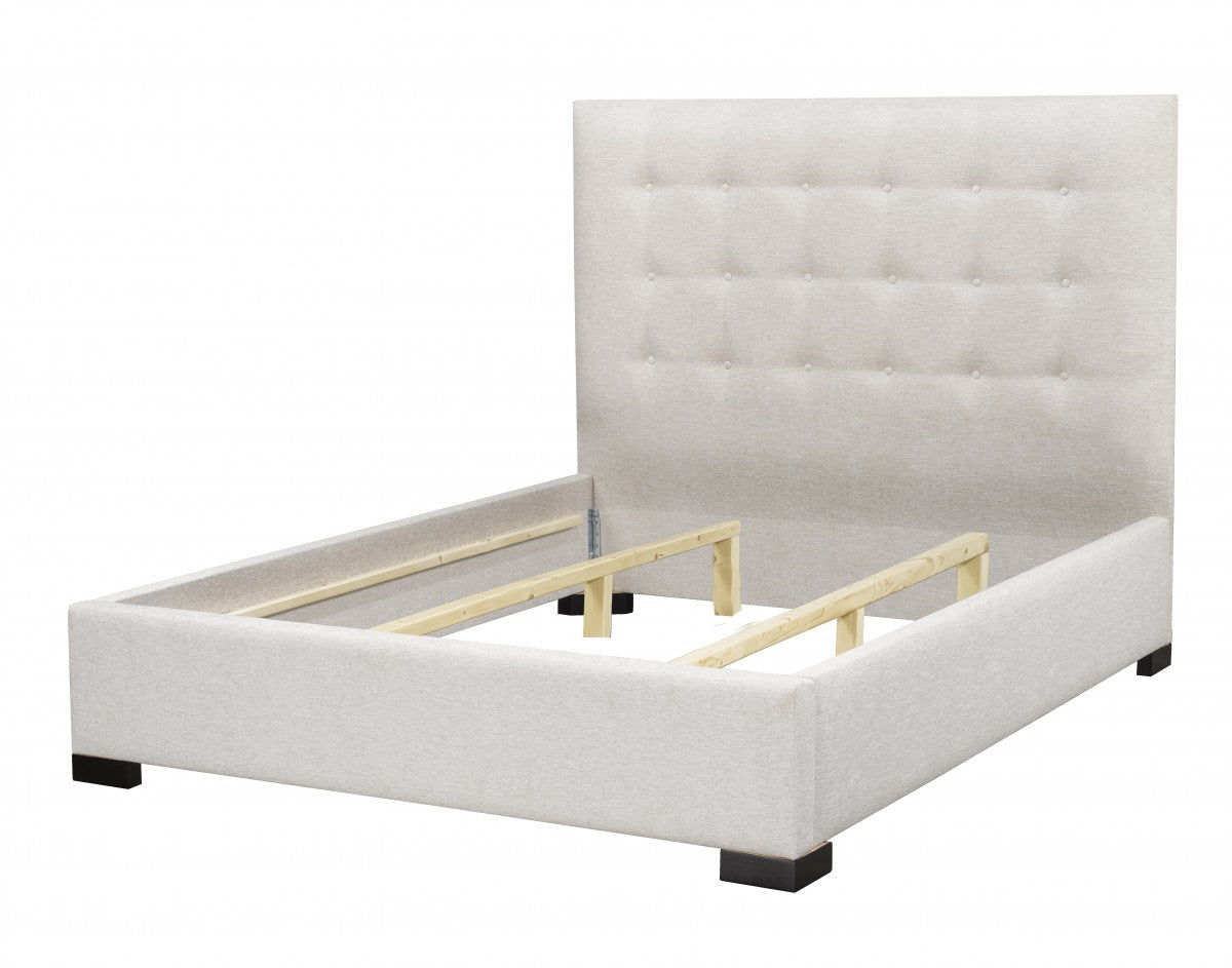 Medina Platform Bed - Ivory - canadianfurniture.live