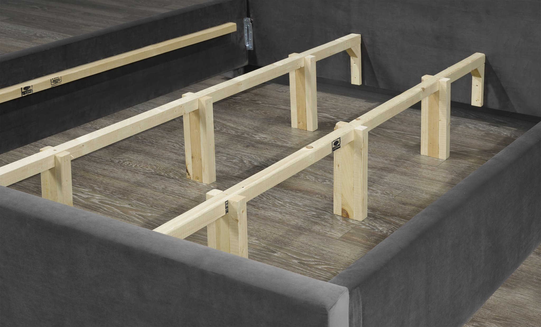 Tucana Platform Bed - Dark Grey - Canadian Furniture