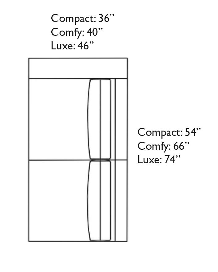 Stanton One-Arm Loveseat (Custom)