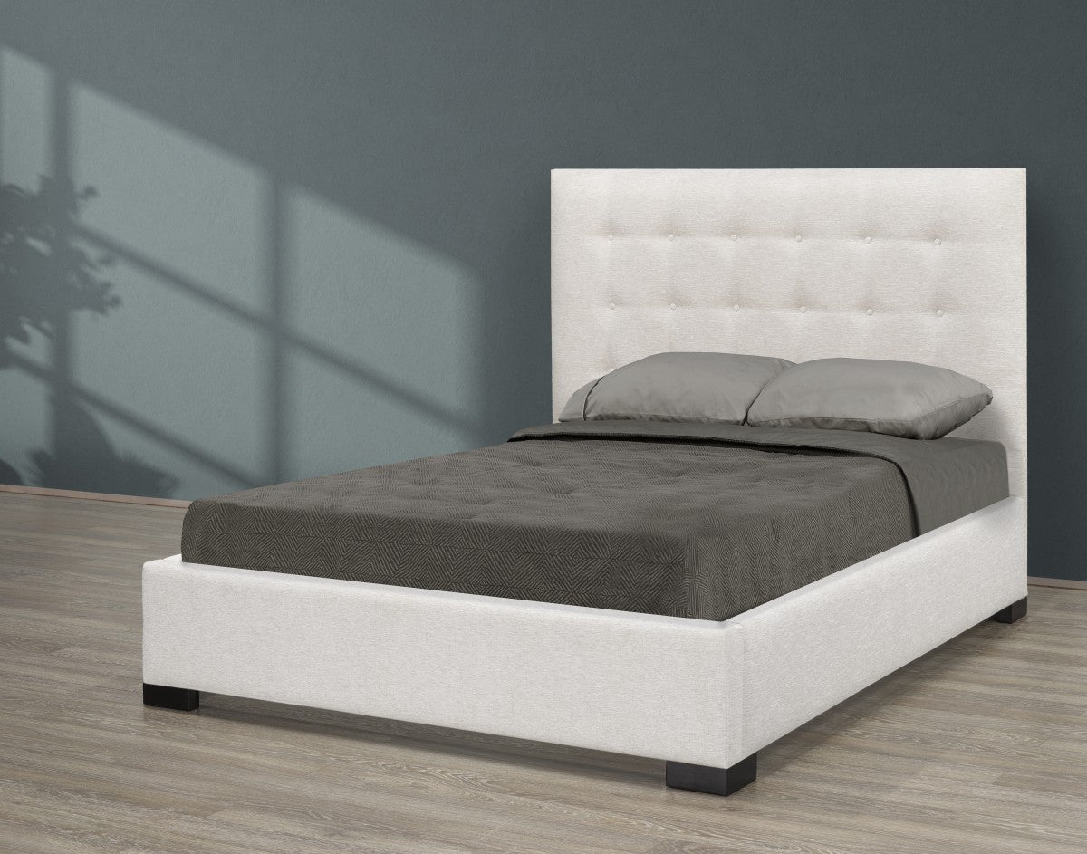 Medina Platform Bed - Ivory - canadianfurniture.live