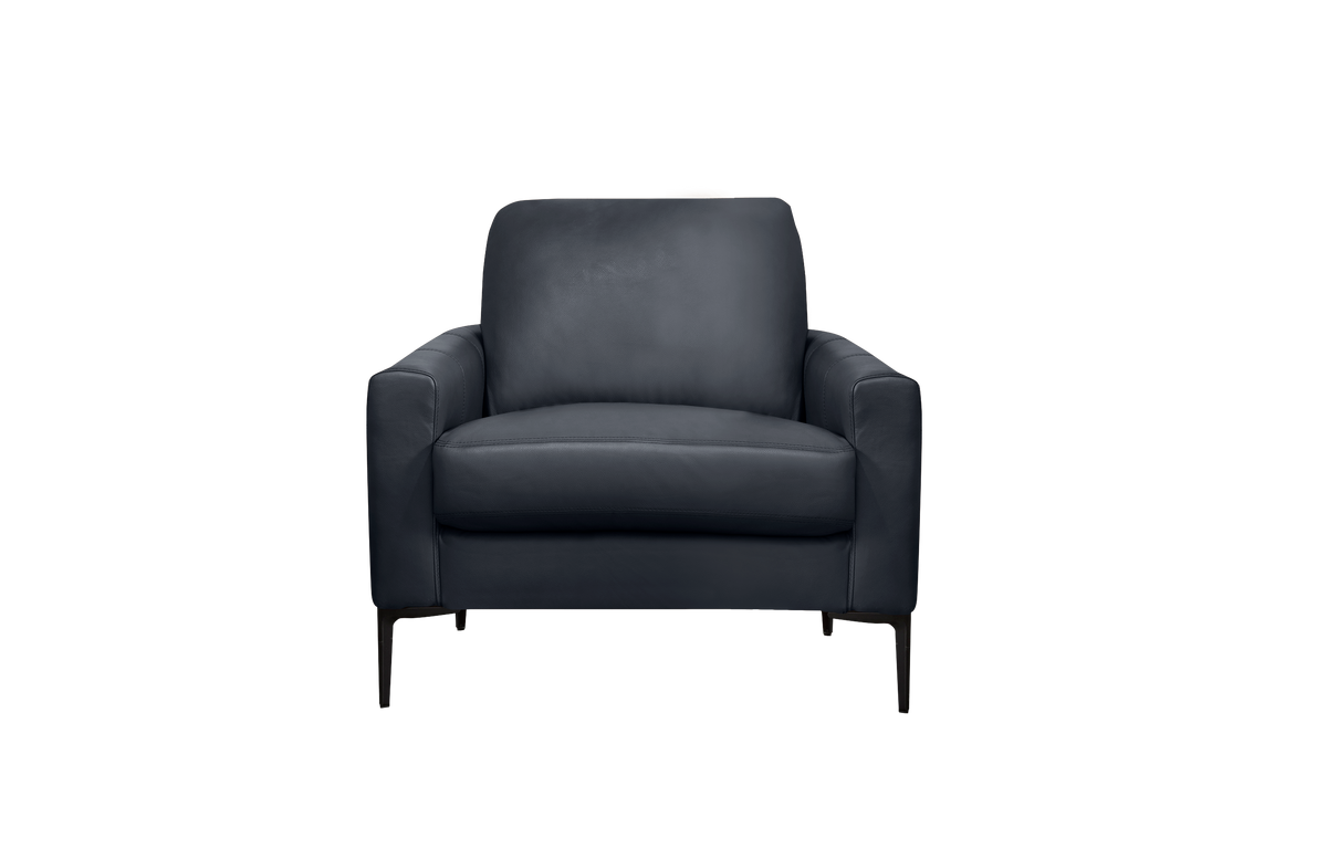 Vienna Chair - Navy Genuine Leather